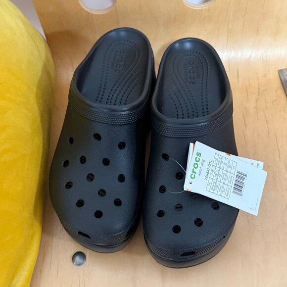 NWT CROCS Black Siren Clog Shoes High Platform Women's Size 10 New - Picture 4 of 16